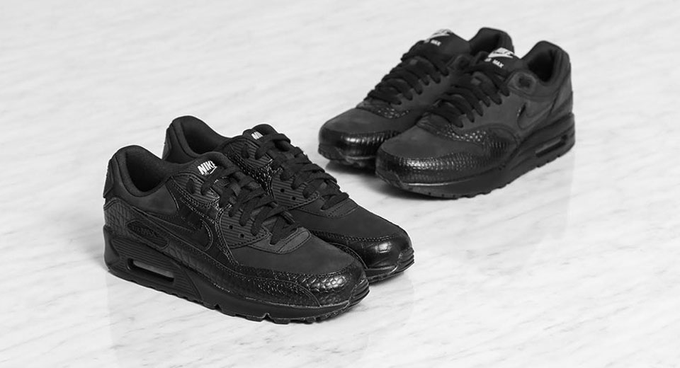 air max 90 nere in pelle