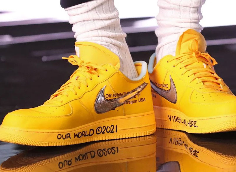 Check Out the Off-White™ x Nike Air Force 1 Low University Gold - KLEKT  Blog